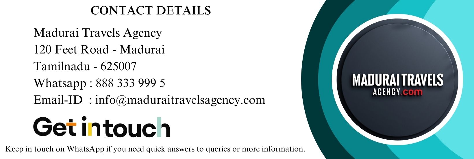 Southindia Travels Contact Information